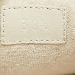 مملوكة مسبقًا Gucci Multicolor Leather and GG Canvas Screener Low Top Sneakers Size 38.5