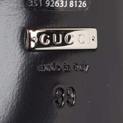 Gucci Black GG Crystal Embellished Mesh Mules Size 39