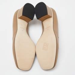 Gucci Brown Leather Horsebit Block Pumps Size 39