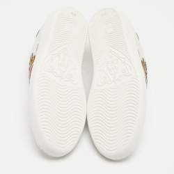 Gucci x Disney White Leather Donald Duck Ace Sneakers Size 34.5