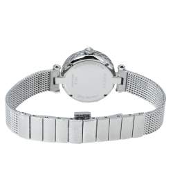 Pre Owned Gucci Mother Of Pearl Stainless Steel Diamantissima YA141504 Women's Wristwatch 27 mm
