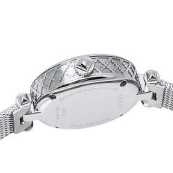 Pre Owned Gucci Mother Of Pearl Stainless Steel Diamantissima YA141504 Women's Wristwatch 27 mm