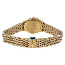 Gucci Silver Yellow Gold PVD Coated Stainless Steel G-Timeless YA1265021 Women's Wristwatch 29 mm