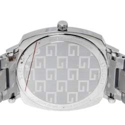 Pre Owned Gucci Silver Stainless Steel Grip YA157410 Women's Wristwatch 38 mm