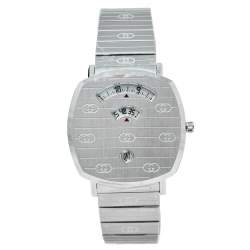 Gucci White Stainless Steel Grip YA157410 Women's Wristwatch 38 mm