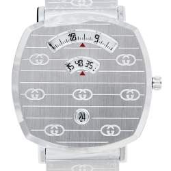 Gucci White Stainless Steel Grip YA157410 Women's Wristwatch 38 mm