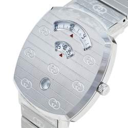 Gucci White Stainless Steel Grip YA157410 Women's Wristwatch 38 mm