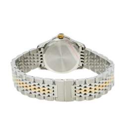 Gucci Mother Of Pearl Two-Tone Stainless Steel Diamond G-Timeless YA126513 Women's Wristwatch 27 mm