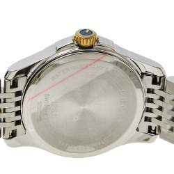 Pre Owned Gucci Mother Of Pearl Two-Tone Stainless Steel Diamond G-Timeless YA126513 Women's Wristwatch 27 mm