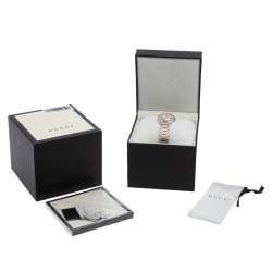  Gucci Mother Of Pearl Two Tone Stainless Steel YA126544 Women's Wristwatch 27 mm