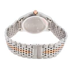 Pre Owned Gucci Mother of Pearl Two Tone Stainless Steel YA126514 Women's Wristwatch 38 mm