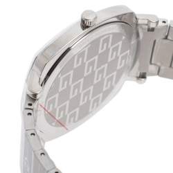 Pre Owned Gucci Silver Stainless Steel Grip YA157410 Women's Wristwatch 38 mm