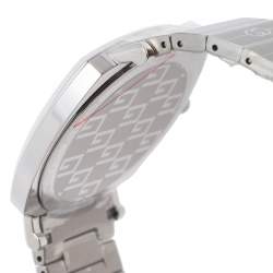 Pre Owned Gucci Silver Stainless Steel Grip YA157410 Women's Wristwatch 38 mm