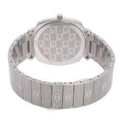 Pre Owned Gucci Silver Stainless Steel Grip YA157410 Women's Wristwatch 38 mm