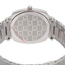 Pre Owned Gucci Silver Stainless Steel Grip YA157410 Women's Wristwatch 38 mm