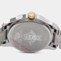 Pre Owned Gucci Silver Stainless Steel G-Timeless YA126596 Women's Wristwatch 27 mm
