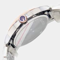 Gucci Mother of Pearl Two-Tone Stainless Steel Diamonds G-Timeless YA126544 Women's Wristwatch 27 mm