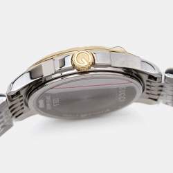 Gucci Mother Of Pearl Two-Tone Stainless Steel Diamond G-Timeless YA126513 Women's Wristwatch 27 mm