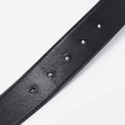 Gucci Black Leather GG Marmont Belt 75CM