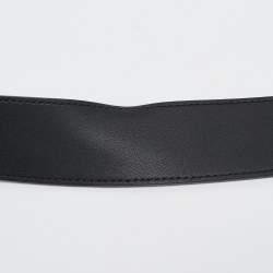 Gucci Black Leather GG Marmont Belt 75CM