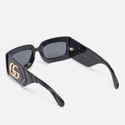 Gucci Black GG0811S Frame Rectangle Sunglasses