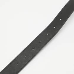 مملوكة مسبقًا Gucci Black Leather Zumi Buckle Belt 85 CM