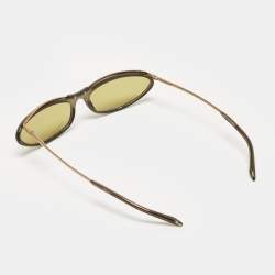 Pre Owned Gucci Green/Black GG2673/S Oval Sunglasses
