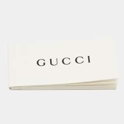 Gucci Aged Gold Tone Crystal Drop Long Chain Earring