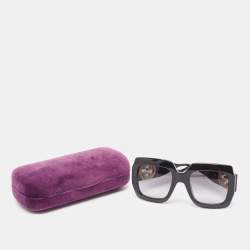 Pre Owned Gucci Black Gradient GG1022S Interlocking G Oversized Sunglasses