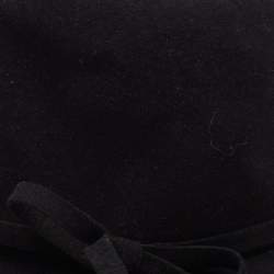 Gucci Black Rabbit Felt Wide Brim Hat M