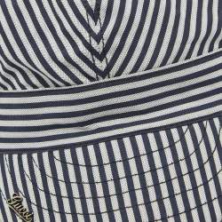 Gucci Navy Blue/White Striped Cotton Cap 