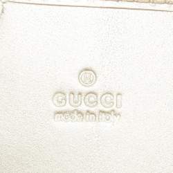 Gucci Silver GG Imprime Canvas Cigarette Case