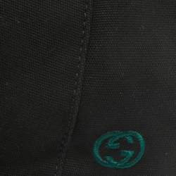 Pre Owned Cotton Black GG Embroidered Canvas Baseball Cap L