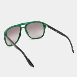 Gucci Green/Grey Gradient GG1018/S Web Aviator Sunglasses