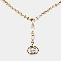 Pre Owned Gucci Gold Tone Interlocking G Waist Belt