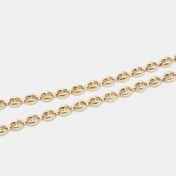 Pre Owned Gucci Gold Tone Interlocking G Waist Belt