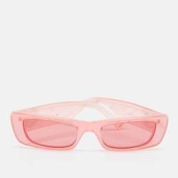 Pre Owned Gucci Pink  GG0516S Rectangle Sunglasses