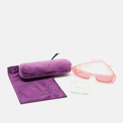 Pre Owned Gucci Pink  GG0516S Rectangle Sunglasses