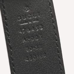 Gucci Black Leather Dionysus Buckle Belt 80 CM