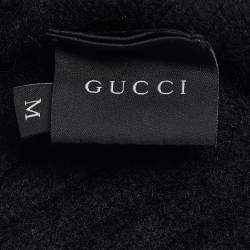 Gucci Black Rib Knit Cashmere Beanie