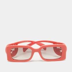 Gucci Coral Orange Gradient GG1325SInterlocking G Rectangular Sunglasses