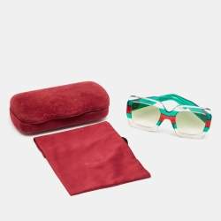 Gucci Green/Red Gradient GG0178S Oversized Sunglasses