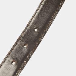 Pre Owned Gucci Bronze Guccissima Leather Slim Belt 90 CM