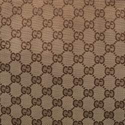 Gucci Beige/Brown GG Canvas and Leather Laptop Case