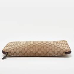 Gucci Beige/Brown GG Canvas and Leather Laptop Case