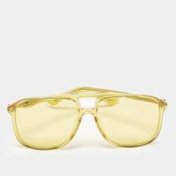 Gucci Yellow GG0262S Square Sunglasses