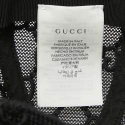 Pre Owned Gucci Black GG Mesh Baseball Cap M