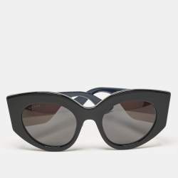 Gucci Black GG0275S Web Cat Eye Sunglasses
