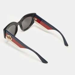 Gucci Black GG0275S Web Cat Eye Sunglasses