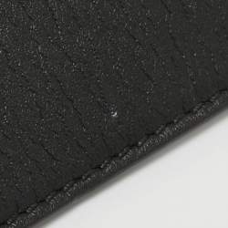 Pre Owned Gucci Black Leather GG Marmont Pearl Belt 90CM